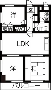 ユニーブル原央【13階】の間取り
