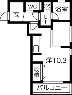 Mina八事石坂【5階】の間取り