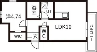 青葉と春色のフェリーチェ【2階】の間取り