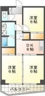 サンヒルズ松和花壇【2階】の間取り