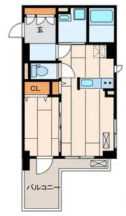 パーシモンコート【4階】の間取り