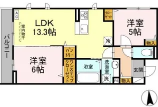 ヤフォール【3階】の間取り