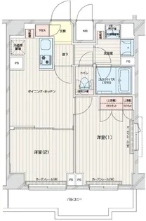 ルーブル本羽田【7階】の間取り