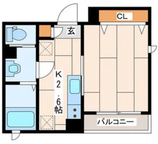 VILLA MITSUNE(ヴィラ ミツネ)【4F02号室】の間取り