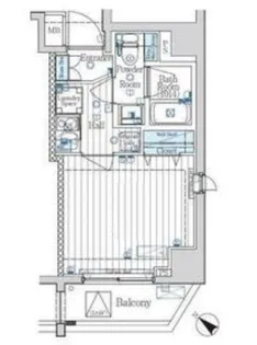 MAXIV横浜鶴見【2F02号室】の間取り