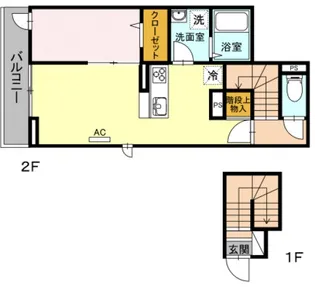 B LAKE CATSLE【2階】の間取り