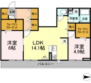 Mocha【3階】の間取り