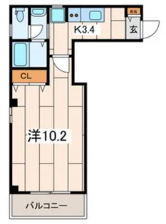 ディアコート戸部【3階】の間取り