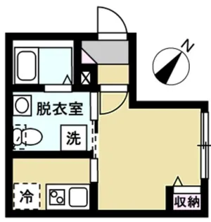 ベイルーム横浜生麦【201号室】の間取り