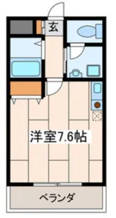 ヴェルテHATAYAMA【5階】の間取り