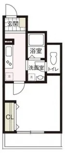 プランタン鶴見【1F02号室】の間取り