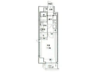 スマートVILLA鶴見市場【7階】の間取り