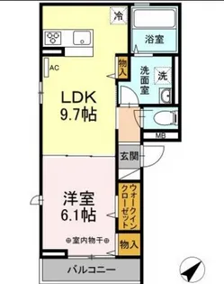 セジュールカサガワ【2階】の間取り