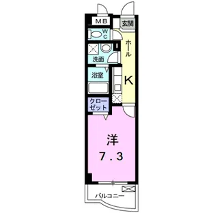 フェリーチェ宮崎台【2階】の間取り