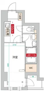グラティチュード武蔵新城【5階】の間取り