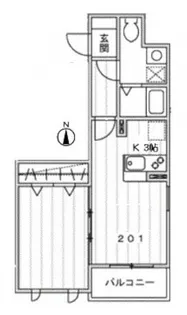 MJキャッスル【2階】の間取り