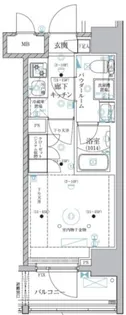 ベルグレード川崎AZ【14階】の間取り