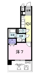 ノーブル・コーケ・横浜【2階】の間取り