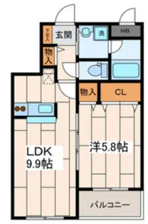 メゾンクレールHiyoshi【2階】の間取り