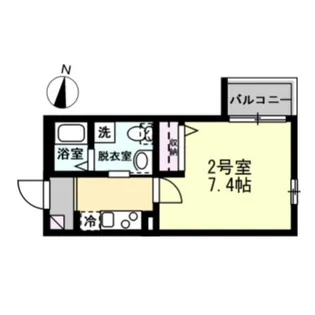 ベイルーム小田栄【3階】の間取り