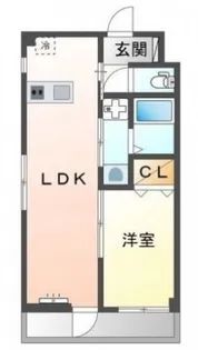 フレンテ鵜の木【3階】の間取り