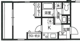イーグルハウス浜町【1F01号室】の間取り