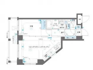 AELL蒲田南【5階】の間取り