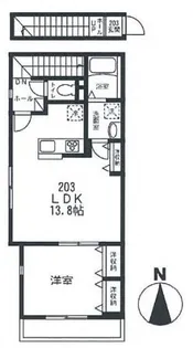 シャルール【2階】の間取り