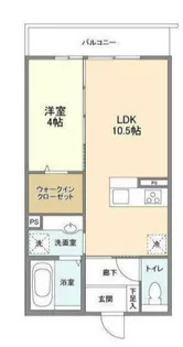 ル シャンヴェール【2階】の間取り