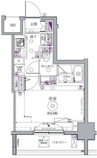 クレヴィスタ大森【3階】の間取り