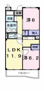 パレスシティ【1階】の間取り