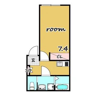 アンビション豊春【3階】の間取り
