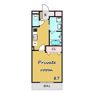 グランティス【1階】の間取り
