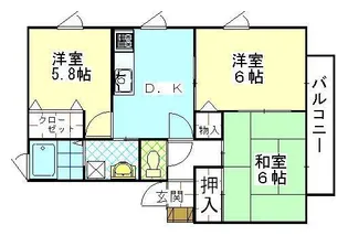テイセキ将軍野南ハイツAの画像