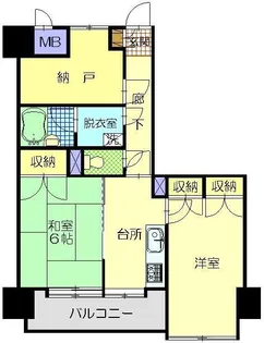 ライオンズマンション中通【405号室】の外観
