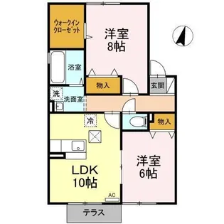 セジュールRay A【1階】の外観