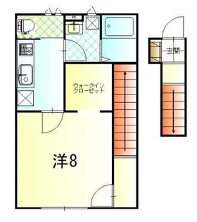サンライズヒルズB【201号室】の外観