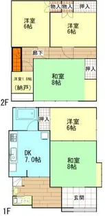 秋田県大仙市大曲白金町【一戸建】の外観