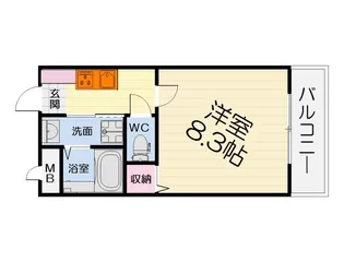 大阪府堺市西区鳳南町2丁【マンション】の間取り