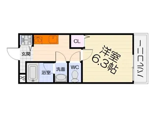 大阪府泉大津市昭和町【アパート】の間取り