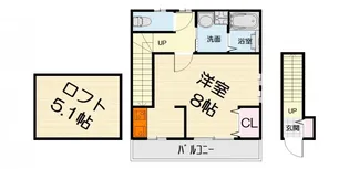 大阪府堺市西区鶴田町【アパート】の間取り