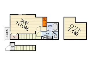 大阪府堺市中区土師町3丁【アパート】の間取り