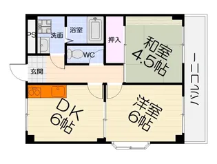大阪府堺市中区土塔町【マンション】の間取り