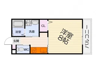 大阪府堺市西区神野町3丁【アパート】の間取り