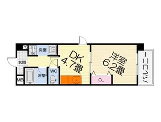 大阪府和泉市伯太町4丁目【マンション】の間取り