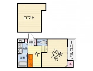 大阪府堺市西区浜寺石津町西4丁【アパート】の間取り