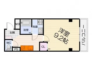 RIVER STONE'S EAST【103号室】の間取り