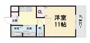 大阪府堺市西区鳳中町9丁【マンション】の間取り