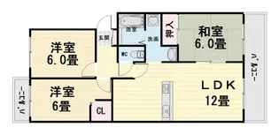 大阪府堺市西区鳳南町5丁【マンション】の間取り