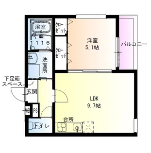 大阪府泉大津市東雲町【アパート】の間取り